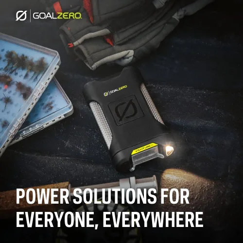 Vista 5 de Goal Zero Venture 35 Cargador portátil Power Bank 9600mAH 18W USB-C Puerto de entrega de energía 2 salidas USB IP67 Clasificación 50 lúmenes linterna