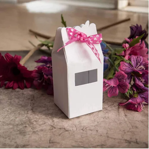 Vista 5 de Adies - Caja de leche 3D troquelada de metal, caja de regalo de caramelos, tarjetas de felicitación, troqueles de corte, plantillas de corte, álbum