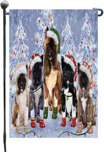 Vista 8 de Doggie of the Day American Akita Dogs Garden Flags - Christmas Time Camping - Double Sided - Yard Porch Lawn Spring Decorative Gift - Home Decor 12