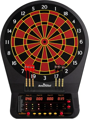 Vista 2 de Arachnid Cricket Pro Tournament-Quality Electronic Dartboard up to 40 Games and 315 Variations (Including Popular Cricket Modes)