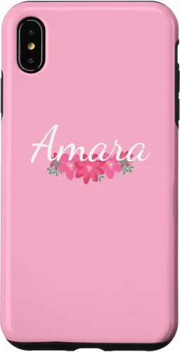 Vista 7 de iPhone 14 Amara - Funda personalizada para teléfono con diseño floral, color rosa