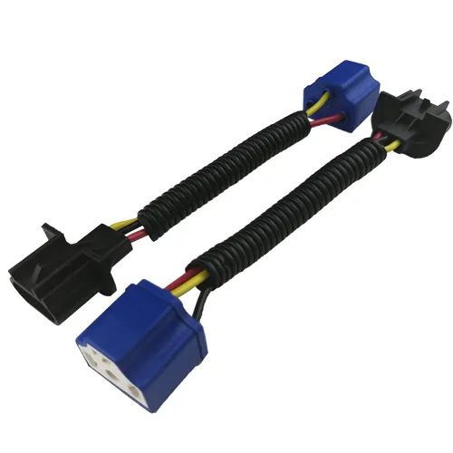 Vista 6 de Audak 2 piezas H4 9003 HB2 enchufes de arnés de cableado de cerámica de alta resistencia con conector hembra para faros comunes o antiniebla