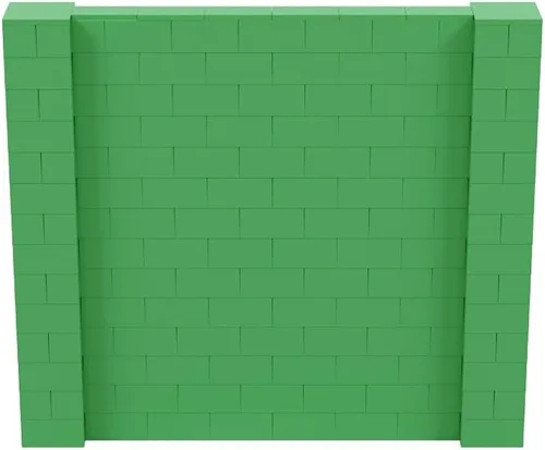 Vista 119 de EverBlock Kit de pared de 5 x 4 pies Bloques de construcción modulares Sistema de pared para edificios, pantallas y estructuras Divisor
