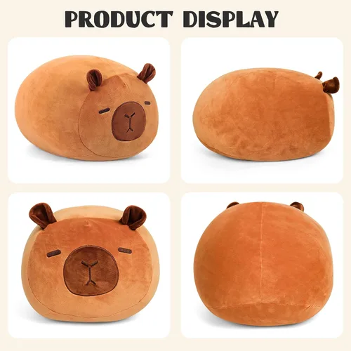 Vista 2 de Wepop Capybara - Peluche de 20 pulgadas, lindo peluche de Capybara, almohadas de peluche, regalos para niños, adultos, niños y niñas