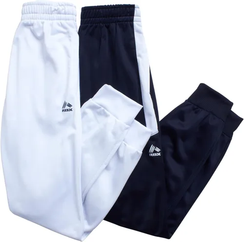 Vista 5 de RBX Pantalones deportivos para niño - Paquete de 2 pantalones deportivos de tricot (tamaño 2T-20)