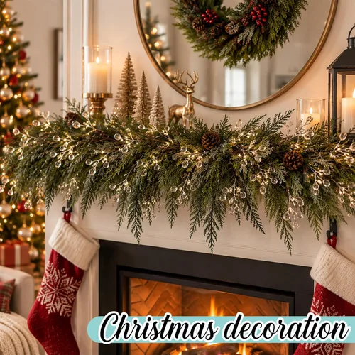 Vista 11 de Jetec 60 púas de cristal acrílico floral para árbol de Navidad