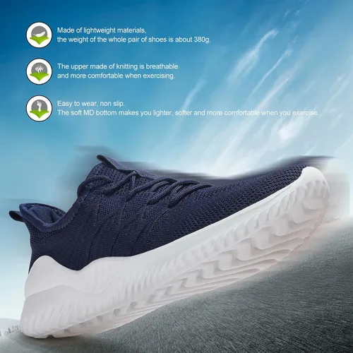 Vista 3 de Tenis de correr para hombre, ligeros, transpirables, informales, suela suave