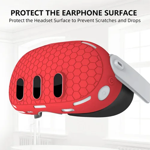 Vista 2 de Juego de fundas protectoras 7 en 1 compatibles con Meta Quest 3, funda de silicona antideslizante para Quest 3, accesorios para auriculares Quest 3