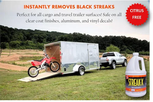 Vista 5 de RVTECH Streak-X Cargo + Remolques cerrados Instant RV Black Streak Remover - Race Hauler - Race Hauler - Lavado limpiador de manchas de humo, hollín