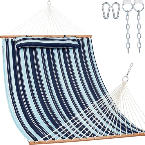 Vista 9 de Lazy Daze - Hamaca acolchada doble con mosquetones y almohada suave