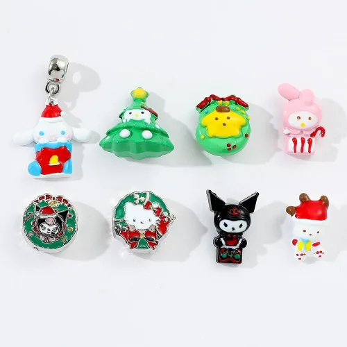Vista 2 de WENZHUINS Juego de pulseras con dijes, pulsera ajustable con temática de anime, regalo de cumpleaños, Halloween, regalos de Navidad