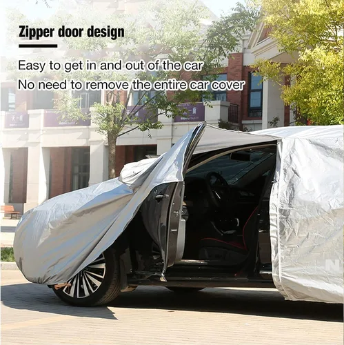 Vista 2 de Funda para automóvil compatible con Audi Q2/Q3/Q4/Q5/Q6/Q7/Q8, funda impermeable para todo tipo de clima, cubierta exterior completa impermeable