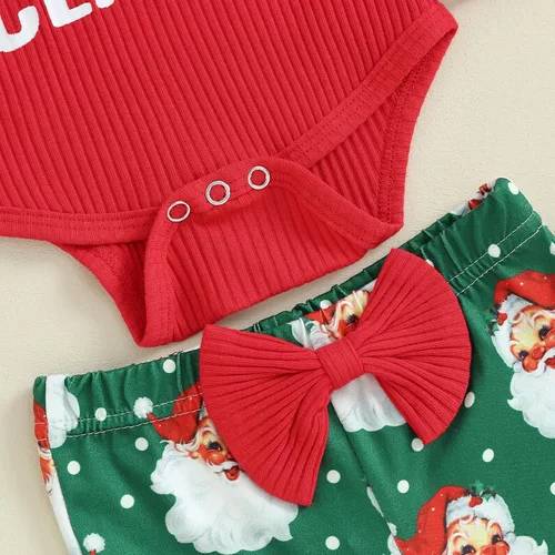 Vista 6 de Kuriozud Conjunto de pantalones acampanados para bebé recién nacida, con volantes, lindo conjunto de pantalones acampanados con diadema y ramitas