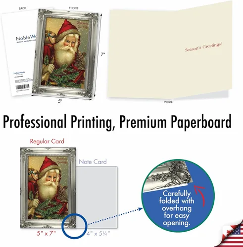 Vista 4 de The Best Card Company Paquete de 12 tarjetas de felicitación de Navidad con sobres, vacaciones de humor para hombres y mujeres
