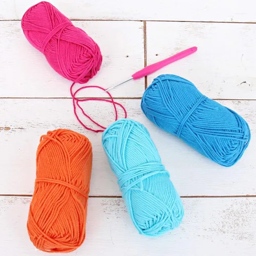 Vista 10 de Threadart Crochet - Juego de hilo de algodón 100 % puro, colores de ambiente de playa, paquete de 4 madejas cada una de 1.76 onzas, hilo de estambre