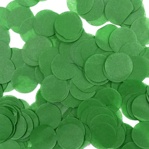 Vista 20 de ALLYDREW Confeti de papel de seda redondo de 1 pulgada (verde manzana)