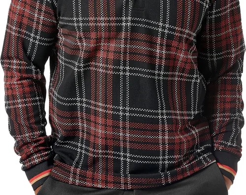 Vista 3 de STACY ADAMS Polo de terciopelo con estampado de fantasía