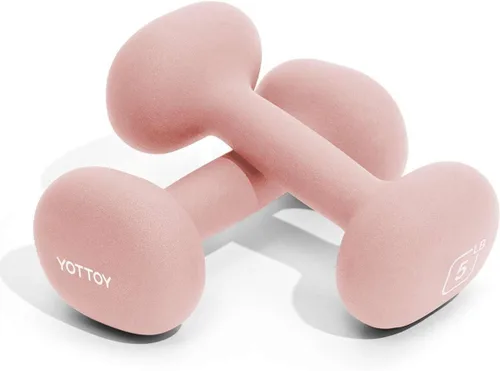 Vista 10 de YOTTOY Juego de mancuernas de 2, pesas de mano de 2-15 libras para mujeres, pesas de mano antideslizantes para gimnasio en casa, entrenamiento