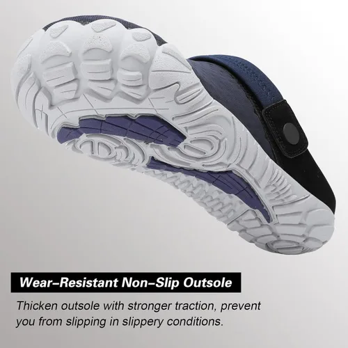 Vista 5 de Besroad Sandalias de senderismo al aire libre, zapatos deportivos de agua, zapatillas de moda, pantuflas clásicas para mujeres y hombres