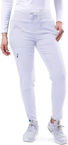 Vista 31 de Adar Pro Scrubs para mujeres - Pantalones de uniforme médico tipo jogger de yoga supremos Manzana