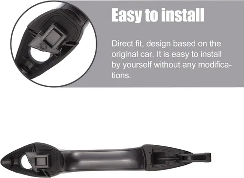 Vista 4 de X AUTOHAUX Manija de puerta exterior exterior delantera izquierda lado del conductor para Hyundai Elantra 2011-2016 826513X000 826523X000