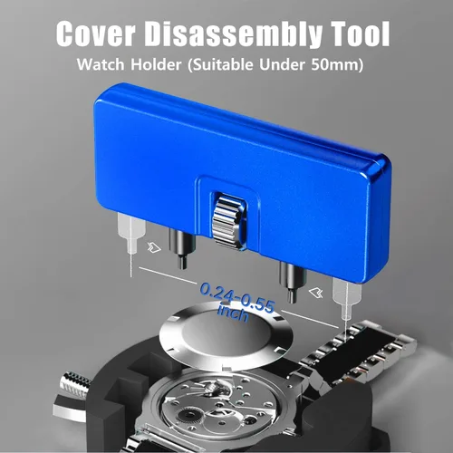 Vista 6 de EasyTime Kit de reemplazo de batería de reloj: juego de herramientas de Azul