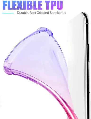 Vista 4 de Funda para Huawei P40 Pro 5G ELS-N04 ELS-NX9 Linda funda para niñas y mujeres, degradado, delgada, antiarañazos, suave TPU, funda protectora a