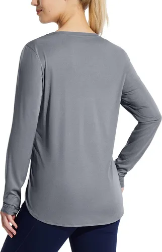Vista 37 de BALEAF - Camisetas de sol de manga larga para mujer, con FPU 50+, para senderismo, ligeras, de secado rápido, protección contra rayos ultravioleta