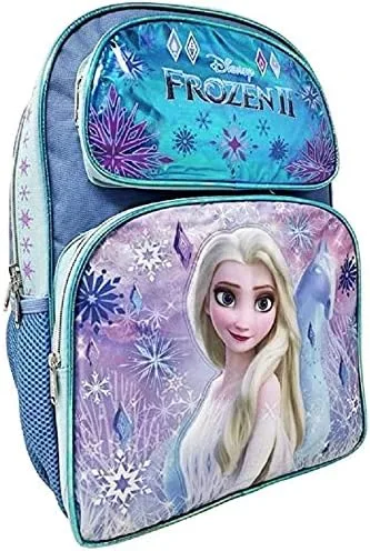Vista 3 de Disney Frozen 'Magical Horse' - Mochila de 16 pulgadas y bolsa de almuerzo aislada, Multicolor, 16