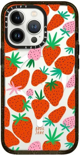 Vista 56 de CASETiFY Impact - Funda para iPhone 13 [protección contra caídas de 6.6 pies/compatible con Magsafe] Black Kingsnake, color negro transparente
