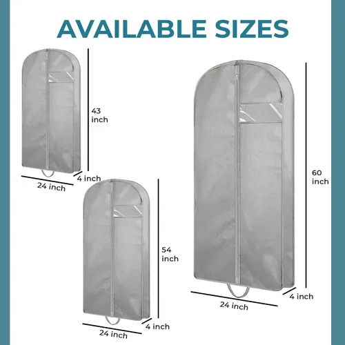 Vista 14 de Personalized Passion Bolsas de ropa para hombres y mujeres, tamaño perfecto de 60 pulgadas, funda de traje para viajes y almacenamiento, bolsa