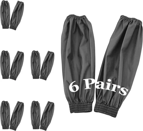 Vista 11 de Yzurbu Fundas para brazos, protector de poliuretano para brazo con puños elásticos, impermeable, resistente al aceite, resistente al ácido