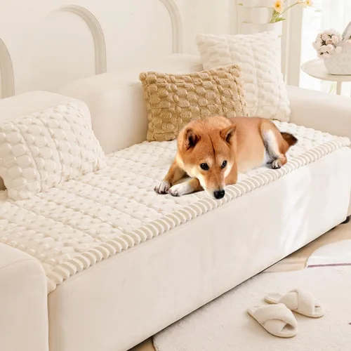 Vista 9 de Gumfolk Fundas de sofá de felpa para mascotas, lavables, protectores de sofá para cojines, fundas protectoras de muebles aptas para perros