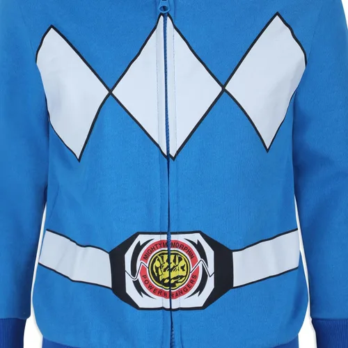 Vista 5 de Hasbro Power Rangers - Sudadera con capucha con cremallera para niños pequeños, azulrojo