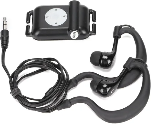 Vista 5 de Reproductor de MP3, reproductor de música de auriculares de 4 GB con radio FM, USB, carga rápida para natación, deportes acuáticos