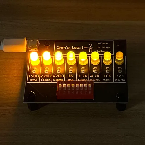 Vista 3 de Kit de práctica de soldadura DIY práctico proyecto de circuito electrónico tablero de entrenamiento de resistencias para principiantes