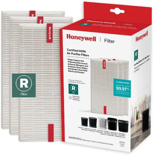 Vista 12 de Honeywell Filtro purificador de aire HEPA R, paquete de 1 para HPA 100/200/300, series 3000 y 5000 – Filtro de aire de repuesto para alérgenos