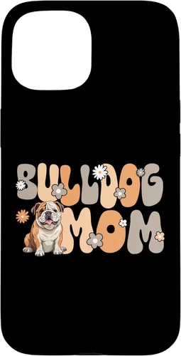 Vista 6 de Funda para iPhone 16 Bulldog Inglés Groovy World's Best English Bulldog Mom