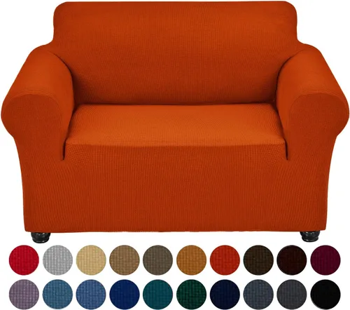 Vista 19 de Joccun Funda Elástica para Silla Sofá, Funda de Sofá de 1 Pieza Tela Jacquard de Spandex con Parte Inferior Elástica, Protector de Muebles Lavable