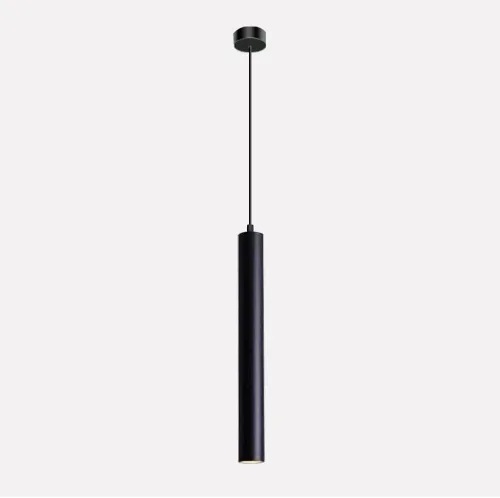 Vista 6 de Cylindrical Suspension Lamp φ4*30.5CM,5W Modern COB LED Tube Pendant Lighting Pendant Lights Highlight Downlight Hanging Lamp for Kitchen (Black)