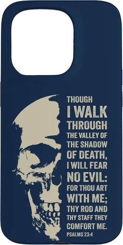 Vista 14 de Psalms 23:4 Though I Walk Through The Valley - Funda bíblica cristiana para iPhone 16