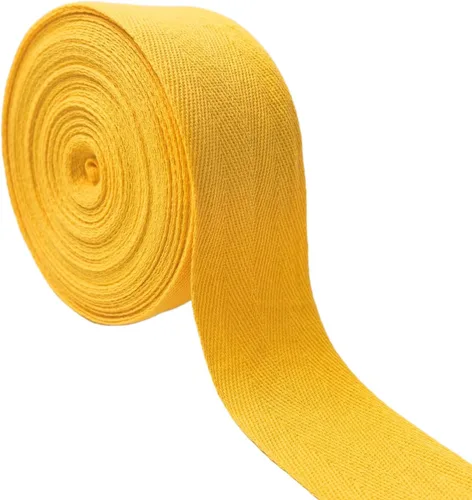 Vista 25 de Cinta de sarga de algodón natural de 2 pulgadas para coser, Home Deco -30 yardas de cinta de sarga duradera en espiga - Cinta de encuadernación