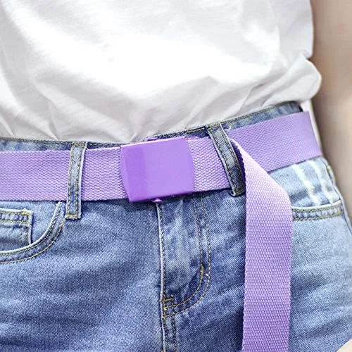 Vista 5 de Cinturones de lona para mujer, cinturón táctico militar de nailon con hebilla de medalla, color caramelo