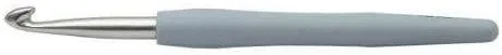 Vista 5 de Knitter-s Pride Waves Gancho de plata de un solo extremo, M-13 US / 0.354 in - Iris