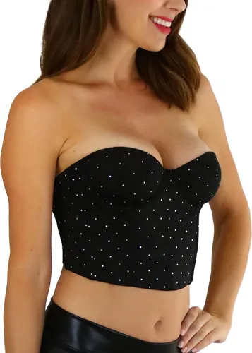 Vista 3 de ToBeInStyle - Brasier de encaje floral con espalda baja para mujer