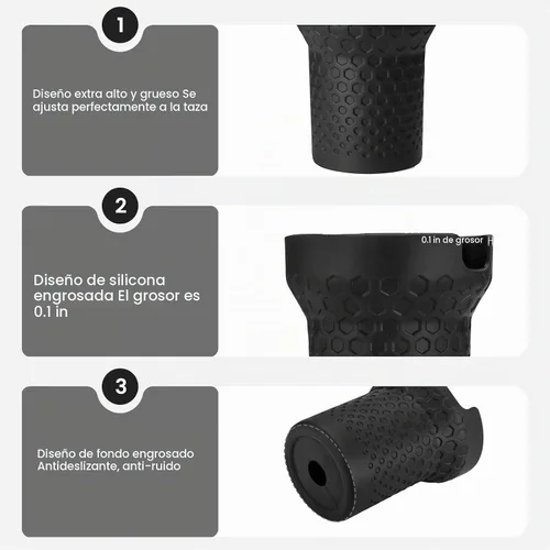 Vista 6 de Funda de silicona para botas de 40 onzas para accesorios de copa Stanley, funda de silicona para botella de agua para Stanley Quencher H2.0 y vaso