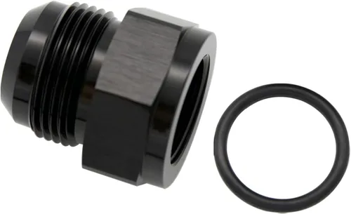 Vista 23 de 1/8 NPT hembra a -3 AN AN3 macho Flare Thread Expander adaptador Expander Accesorios de manguera Aluminio Negro
