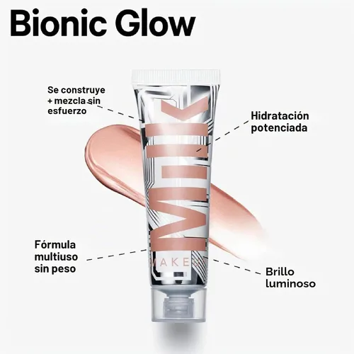 Vista 3 de Milk Makeup Bionic Glow Liquid Illuminator Realidad - Bronce Luminoso