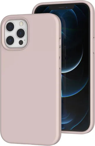 Vista 207 de Funda de silicona líquida compatible con iPhone 12 Pro Max 6.7 pulgadas, funda de gel de protección completa con forro de microfibra, funda