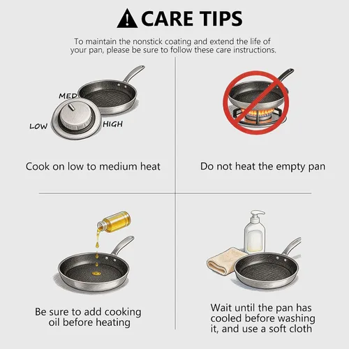 Vista 8 de imarku 10-Inch Hybrid Non Stick Frying Pan with Lid, Ceramic Coating